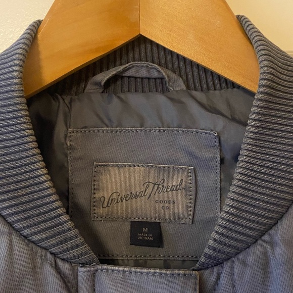 Quilted 💙 Jacket Coat Blue Medium by Universal Thread - Picture 6 of 11